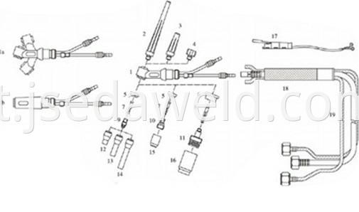 Wp 20 Water Cooled Tig Torch